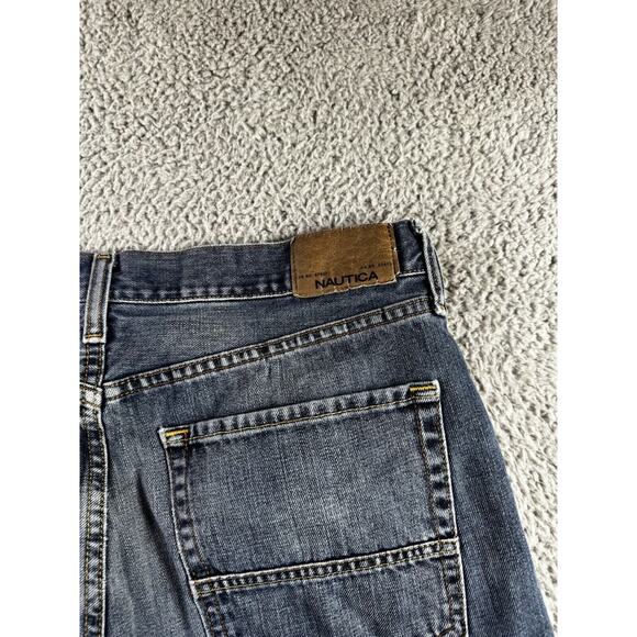 Nautica Jeans Men 36 Straight Fit Blue Denim Pants - Picture 9 of 11